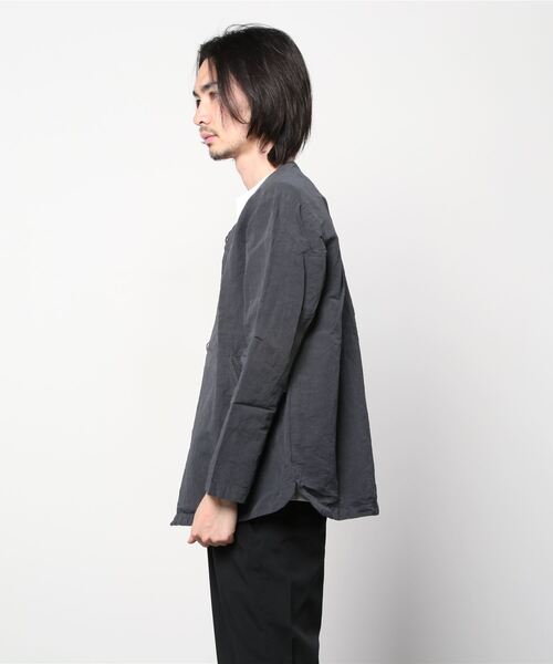 quadro（クオドロ）の「綿麻高密度ウェザー近江晒カーディガン