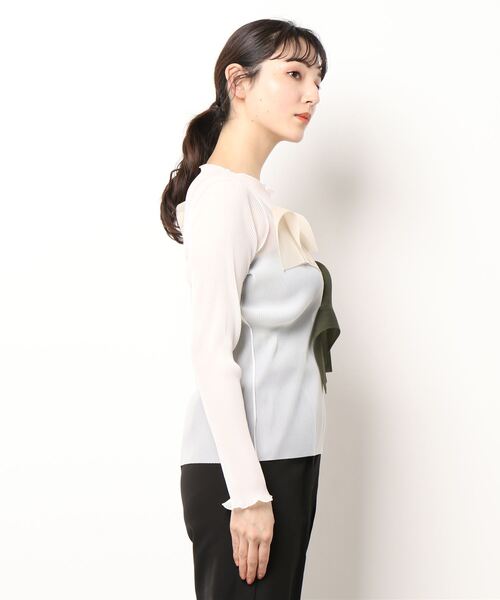 kotohayokozawa（コトハヨコザワ）の「kotohayokozawa LONG SLEEVE TOP TD22S-P05（その他トップス・レディース・ホワイト/ブラック/カーキ・FREE）」の5枚目の写真