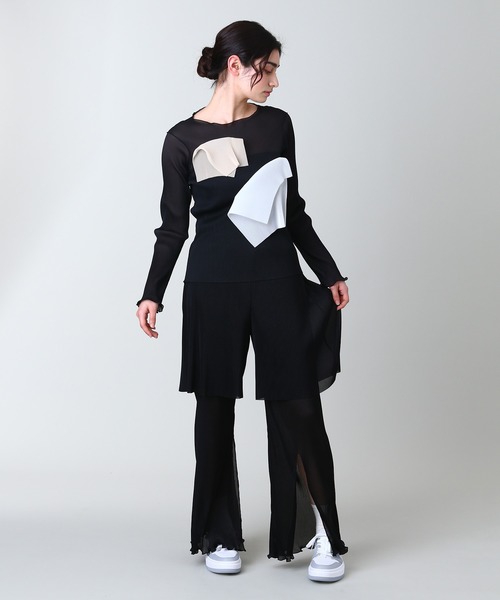 kotohayokozawa（コトハヨコザワ）の「kotohayokozawa LONG SLEEVE TOP TD22S-P05（その他トップス・レディース・ホワイト/ブラック/カーキ・FREE）」の10枚目の写真