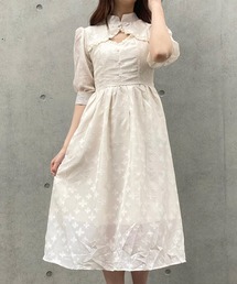 TITTY&CO.（ティティーアンドコー）の「【TITTY&CO.】デコルテオープンシフォンワンピース（ワンピース）」