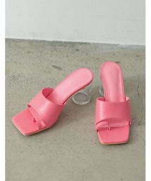 Re:EDIT | [大きいサイズ有]クリアヒールベルトトングサンダル(サンダル)