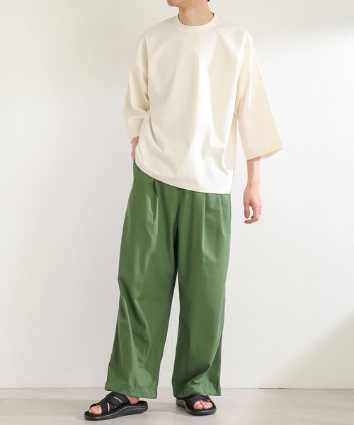 『ユニセックス』ヘビーウエイトフットボールTシャツ(5分袖)