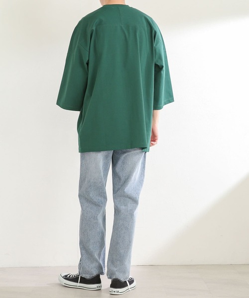 『ユニセックス』ヘビーウエイトフットボールTシャツ(5分袖)
