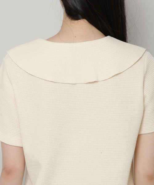 ALAND（エーランド）の「3.3Field Trip／セーラーカラーショートカーディガン　2285608（カーディガン/ボレロ・レディース・アイボリー/ブラック・FREE）」の12枚目の写真