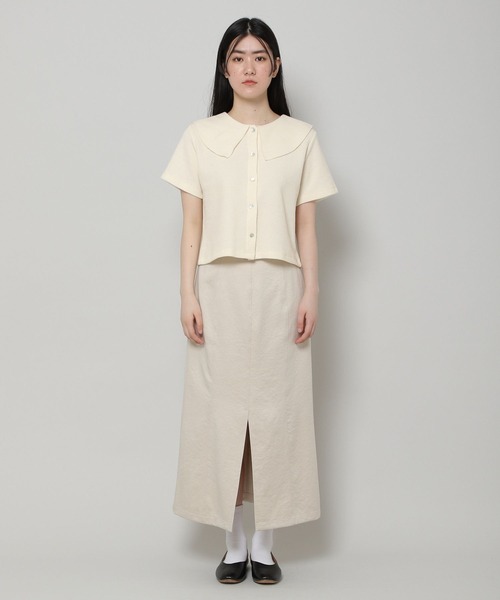 ALAND（エーランド）の「3.3Field Trip／セーラーカラーショートカーディガン　2285608（カーディガン/ボレロ・レディース・アイボリー/ブラック・FREE）」の7枚目の写真