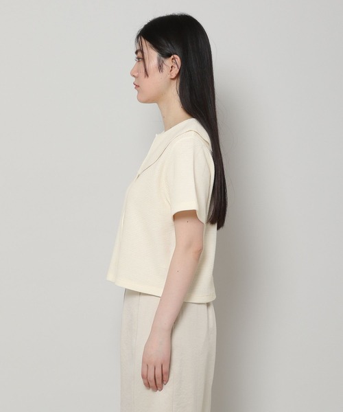 ALAND（エーランド）の「3.3Field Trip／セーラーカラーショートカーディガン　2285608（カーディガン/ボレロ・レディース・アイボリー/ブラック・FREE）」の9枚目の写真