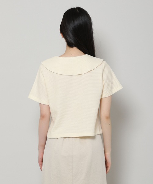 ALAND（エーランド）の「3.3Field Trip／セーラーカラーショートカーディガン　2285608（カーディガン/ボレロ・レディース・アイボリー/ブラック・FREE）」の10枚目の写真