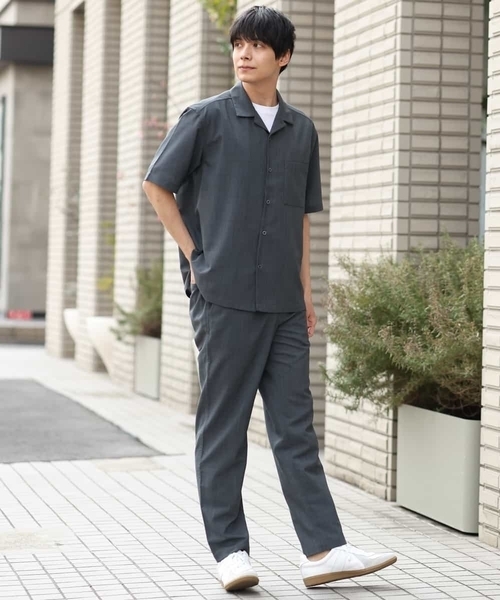 a.v.v（アーヴェヴェ）の「【S-XXL/速乾】リライト オープンカラーシャツ（シャツ/ブラウス・メンズ・ブルー/ベージュ/チャコールグレー・46/48/52/44/50）」の6枚目の写真