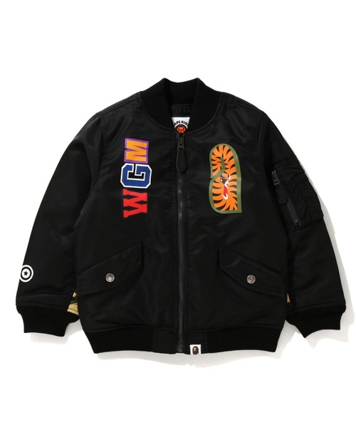 アベイシングエイプ　MA-1 エイプ　カモフラ　M bomber jacket A BATHING APE（アベイシングエイプ）の「1ST CAMO NYLON TWILL
