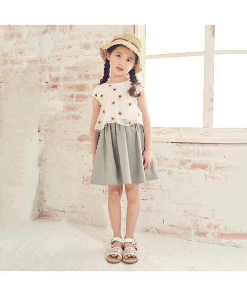 apres les cours（アプレレクール）の「パールリボン付きおりたたみハット（ハット・キッズ・アイボリー/ベージュ・58/50/54）」の3枚目の写真