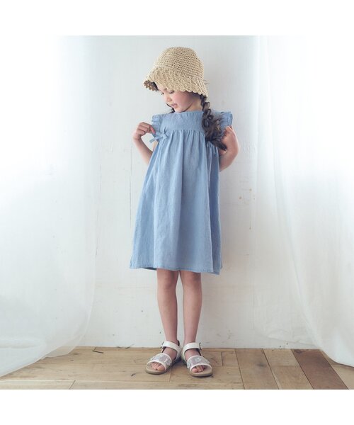 apres les cours（アプレレクール）の「パールリボン付きおりたたみハット（ハット・キッズ・アイボリー/ベージュ・58/50/54）」の10枚目の写真