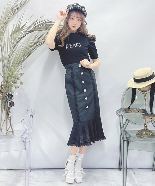 Swankiss(スワンキス)の「TS pearl logo T(Tシャツ/カットソー・レディース・ホワイト/ブラック/ピンク・FREE)」の8枚目の写真