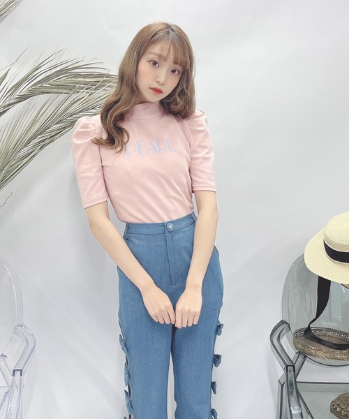 Swankiss(スワンキス)の「TS pearl logo T(Tシャツ/カットソー・レディース・ホワイト/ブラック/ピンク・FREE)」の10枚目の写真