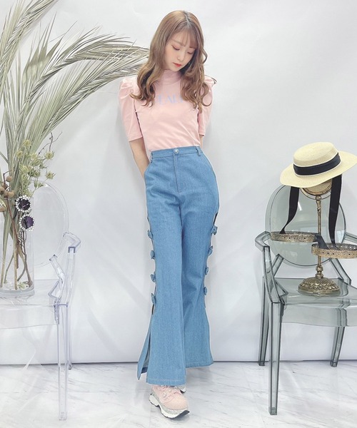 Swankiss(スワンキス)の「TS pearl logo T(Tシャツ/カットソー・レディース・ホワイト/ブラック/ピンク・FREE)」の11枚目の写真