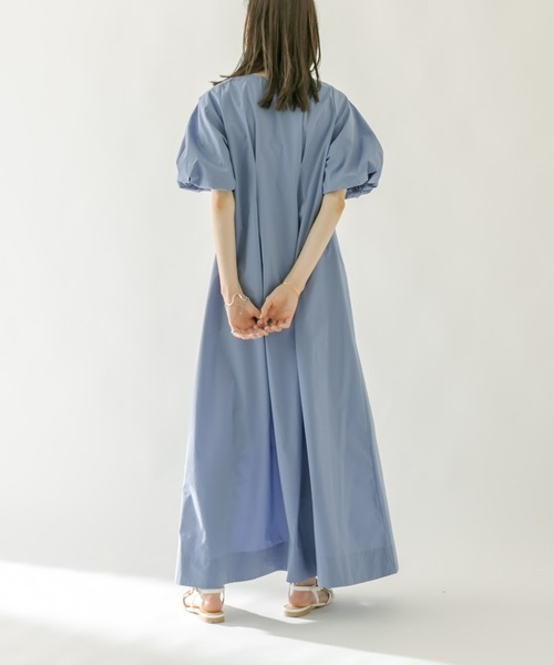 mystic（ミスティック）の「バルーンスリーブワンピース（ワンピース・レディース・ブラック/オフホワイト/ブルー・1/2）」の7枚目の写真