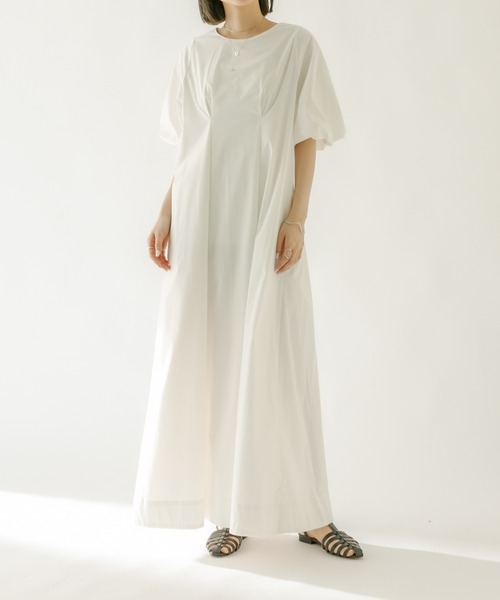 mystic（ミスティック）の「バルーンスリーブワンピース（ワンピース・レディース・ブラック/オフホワイト/ブルー・1/2）」の11枚目の写真