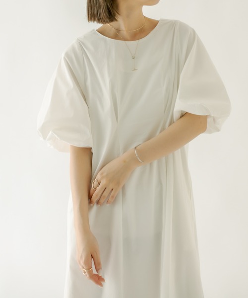 mystic（ミスティック）の「バルーンスリーブワンピース（ワンピース・レディース・ブラック/オフホワイト/ブルー・1/2）」の18枚目の写真