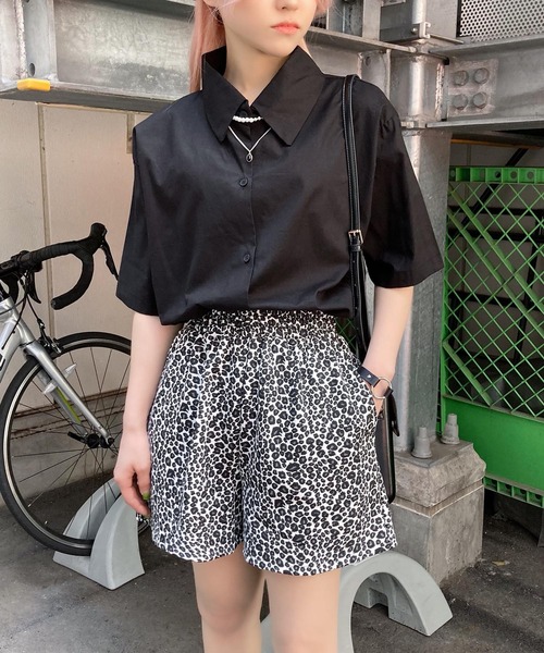 Figments（フィグメンツ）の「レオパード柄ショートパンツ（その他パンツ・レディース・ホワイト/ベージュ・FREE）」の2枚目の写真