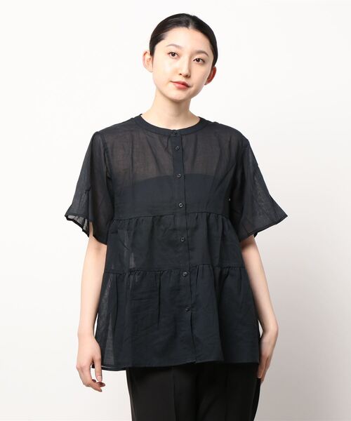 Lugnoncure（ルノンキュール）の「ティアードブラウス（シャツ/ブラウス・レディース・ホワイト/ブラック/オフホワイト/ブルー・ﾌﾘ-）」の20枚目の写真