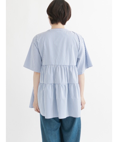 Lugnoncure（ルノンキュール）の「ティアードブラウス（シャツ/ブラウス・レディース・ホワイト/ブラック/オフホワイト/ブルー・ﾌﾘ-）」の15枚目の写真