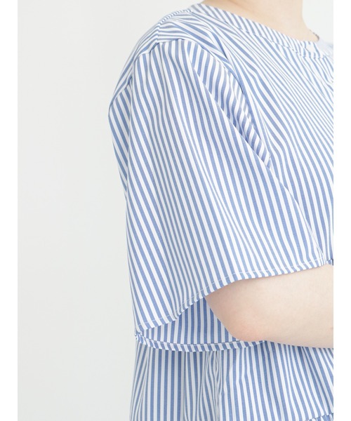 Lugnoncure（ルノンキュール）の「ティアードブラウス（シャツ/ブラウス・レディース・ホワイト/ブラック/オフホワイト/ブルー・ﾌﾘ-）」の17枚目の写真