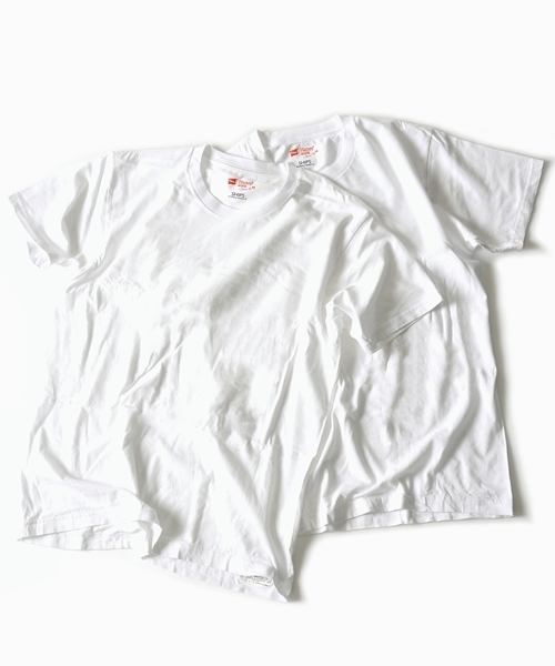 SHIPS（シップス）の「Hanes×SHIPS AUTHENTIC PRODUCTS: Tシャツ Japan Fit（2枚組）（Tシャツ/カットソー・メンズ・ホワイト・SMALL/X-LARGE/MEDIUM/LARGE）」の11枚目の写真