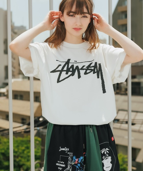 ☆Stüssy Tシャツ ホワイト×ブラック 白＋黒 セット L ステューシー STUSSY ステューシー エイトボール 8ボール バックロゴ 半袖 T