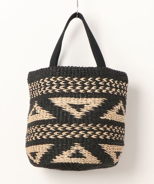 Allerleirauh(アラライラオ)の「「Allerleirauh chill/アラライラオ」アバカ ネイティブ柄バスケットかごバッグ(かごバッグ・レディース・サックスブルー/ブラウン/ブラック・FREE)」の6枚目の写真