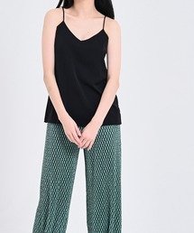 【 6color 】Vネックサテンキャミソール