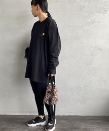 [carhartt WIP/カーハートダブリューアイピー] AMERICAN SCRIPT ワンポイントロゴ刺繍ロンT