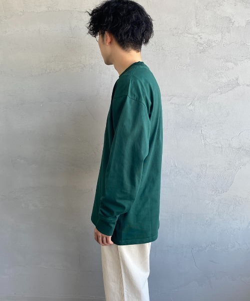 Carhartt WIP（カーハートダブリューアイピー）の「[carhartt WIP/カーハートダブリューアイピー] AMERICAN SCRIPT ワンポイントロゴ刺繍ロンT（Tシャツ/カットソー・レディース・ブラック/グリーン/ホワイト/ダークグリーン・L/M/XS/S/XL）」の12枚目の写真