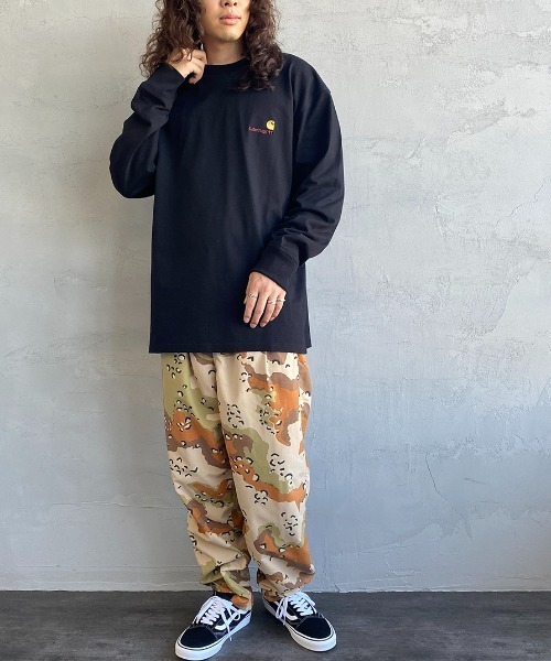 Carhartt WIP（カーハートダブリューアイピー）の「[carhartt WIP/カーハートダブリューアイピー] AMERICAN SCRIPT ワンポイントロゴ刺繍ロンT（Tシャツ/カットソー・レディース・ブラック/グリーン/ホワイト/ダークグリーン・L/M/XS/S/XL）」の10枚目の写真