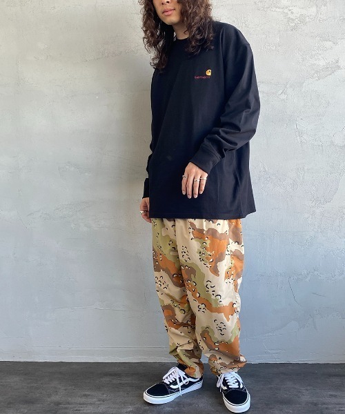 Carhartt WIP（カーハートダブリューアイピー）の「[carhartt WIP/カーハートダブリューアイピー] AMERICAN SCRIPT ワンポイントロゴ刺繍ロンT（Tシャツ/カットソー・レディース・ブラック/グリーン/ホワイト/ダークグリーン・L/M/XS/S/XL）」の5枚目の写真