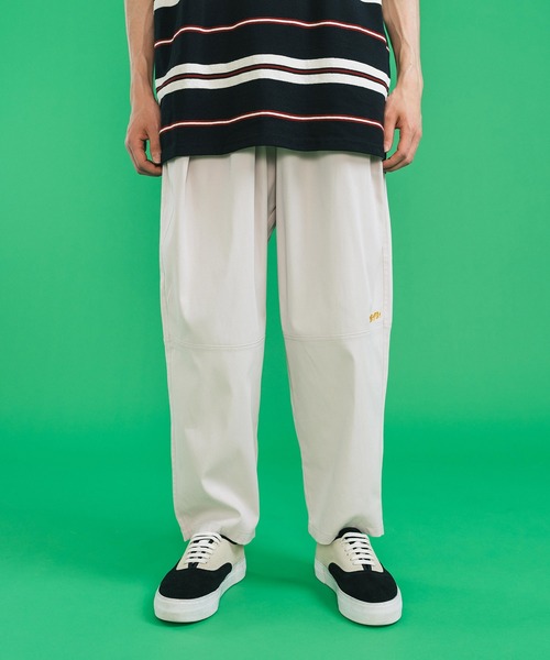 STARTER BLACK LABEL（スターターブラックレーベル）の「STARTER BLACK LABEL/スターター ブラックレーベル 刺繍入りワイドバルーンパンツ（その他パンツ・メンズ・グリーン/ブラック/オフホワイト・XL/L/M）」の4枚目の写真