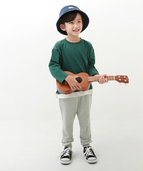 devirock（デビロック）の「無地 裾リブ スウェットパンツ（スウェットパンツ・キッズ・ブルー系その他/ヘザーチャコール/ブラック/杢グレー/ネイビー/ダークオリーブ・150cm/140cm/100cm/80ｃｍ/120cm/110cm/160cm/90cm/130cm）」の19枚目の写真