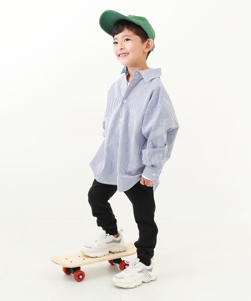 devirock（デビロック）の「無地 裾リブ スウェットパンツ（スウェットパンツ・キッズ・ブルー系その他/ヘザーチャコール/ブラック/杢グレー/ネイビー/ダークオリーブ・150cm/140cm/100cm/80ｃｍ/120cm/110cm/160cm/90cm/130cm）」の20枚目の写真