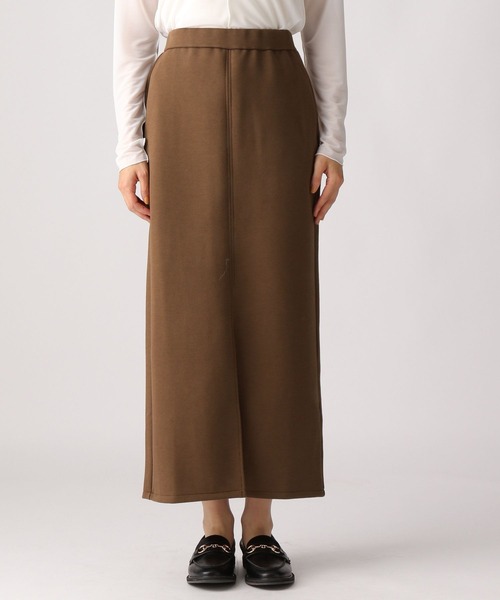 A part by（アパートバイ）の「セットアップ対応／ボンディングタイトスカート　348100（スカート・レディース・ライトブラウン/ライトグレー/ブラック・FREE）」の13枚目の写真