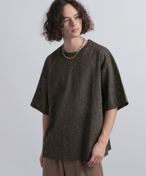 HARE（ハレ）の「メランジラッセルカットソー(HARE)（Tシャツ/カットソー・メンズ・ブラック/グレー/ブラウン・FREE）」の20枚目の写真