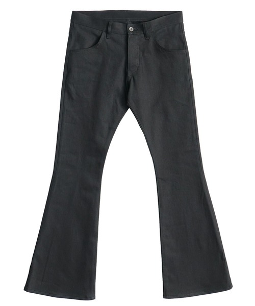 SHAREEF（シャリーフ）の「NON WASH DENIM FLARED PANTS（デニムパンツ・メンズ・ブラック/インディゴブルー・1/2/3）」の3枚目の写真