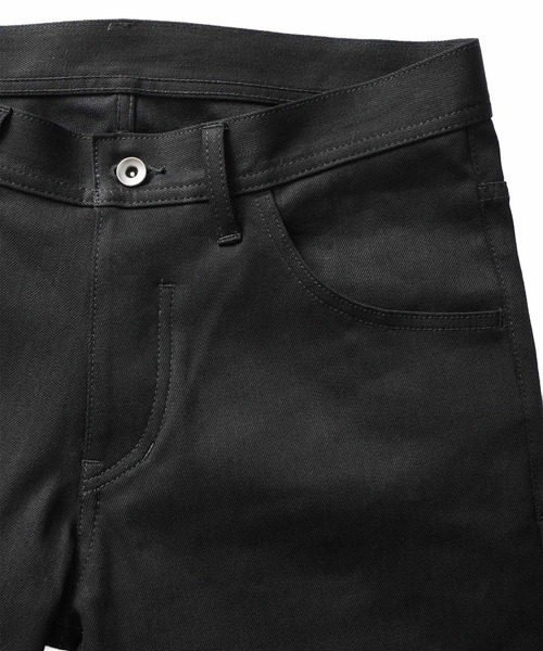 SHAREEF（シャリーフ）の「NON WASH DENIM FLARED PANTS（デニムパンツ・メンズ・ブラック/インディゴブルー・1/2/3）」の4枚目の写真