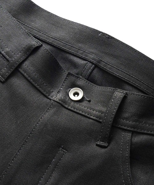 SHAREEF（シャリーフ）の「NON WASH DENIM FLARED PANTS（デニムパンツ・メンズ・ブラック/インディゴブルー・1/2/3）」の5枚目の写真