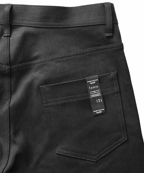 SHAREEF（シャリーフ）の「NON WASH DENIM FLARED PANTS（デニムパンツ・メンズ・ブラック/インディゴブルー・1/2/3）」の6枚目の写真