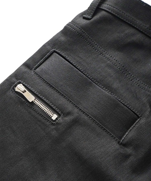 SHAREEF（シャリーフ）の「NON WASH DENIM FLARED PANTS（デニムパンツ・メンズ・ブラック/インディゴブルー・1/2/3）」の8枚目の写真
