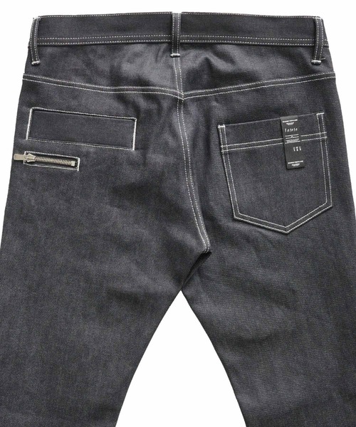 SHAREEF（シャリーフ）の「NON WASH DENIM FLARED PANTS（デニムパンツ・メンズ・ブラック/インディゴブルー・1/2/3）」の13枚目の写真