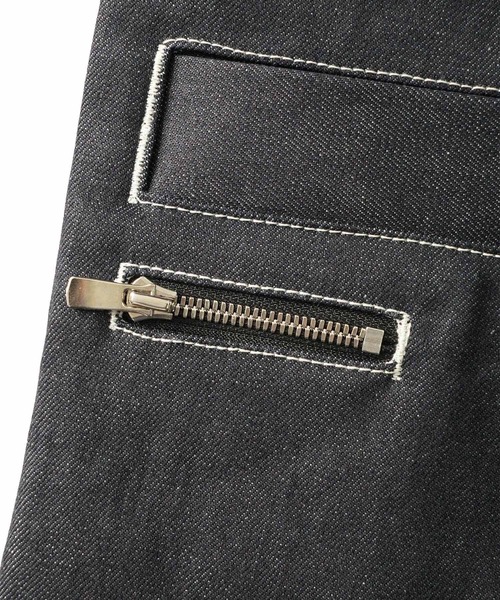 SHAREEF（シャリーフ）の「NON WASH DENIM FLARED PANTS（デニムパンツ・メンズ・ブラック/インディゴブルー・1/2/3）」の15枚目の写真
