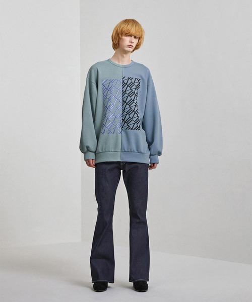 SHAREEF（シャリーフ）の「NON WASH DENIM FLARED PANTS（デニムパンツ・メンズ・ブラック/インディゴブルー・1/2/3）」の17枚目の写真