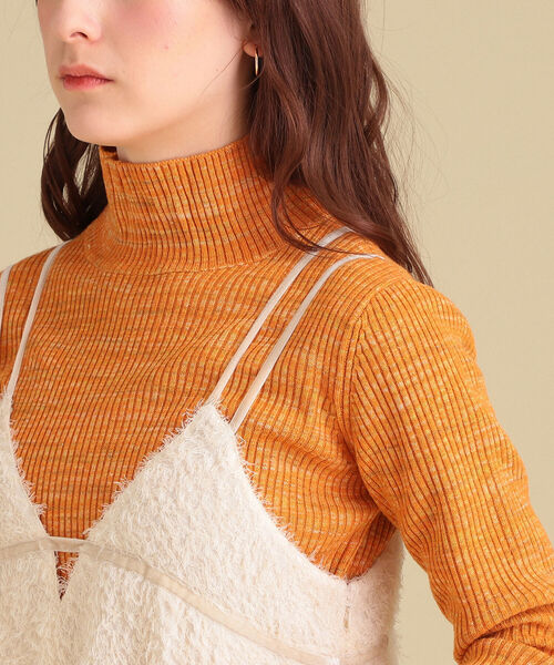 Ray BEAMS（レイビームス）の「Ray BEAMS / フリンジ ジャカード キャミ ワンピース（ワンピース・レディース・ブラック/アイボリー・1/0）」の18枚目の写真