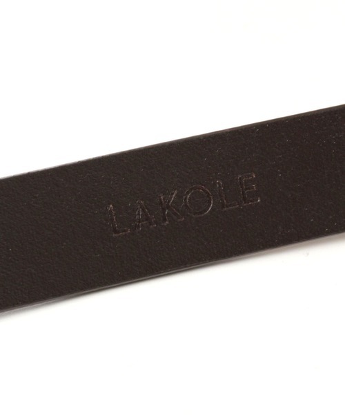 LAKOLE（ラコレ）の「ベーシックレザーベルト / 349153（ベルト・メンズ・ダークブラウン/ブラック・FREE）」の8枚目の写真