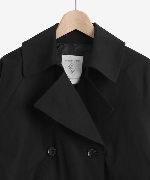 MAJESTIC LEGON（マジェスティックレゴン）の「クラシックショートトレンチコート（トレンチコート・レディース・ブラック/ベージュ/ブラウン・SMALL/MEDIUM）」の22枚目の写真