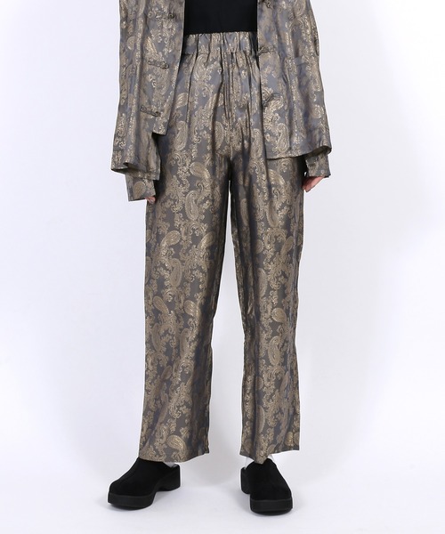 PUNYUS（プニュズ）の「チャイナ柄パンツ（その他パンツ・レディース・ブラック/パープル系その他/ネイビー/オレンジ・1/2/3/4）」の4枚目の写真